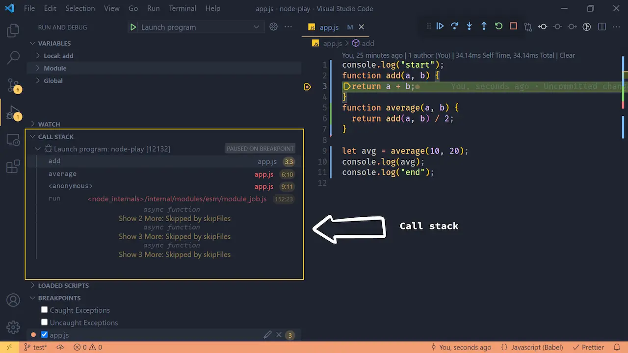 call stack