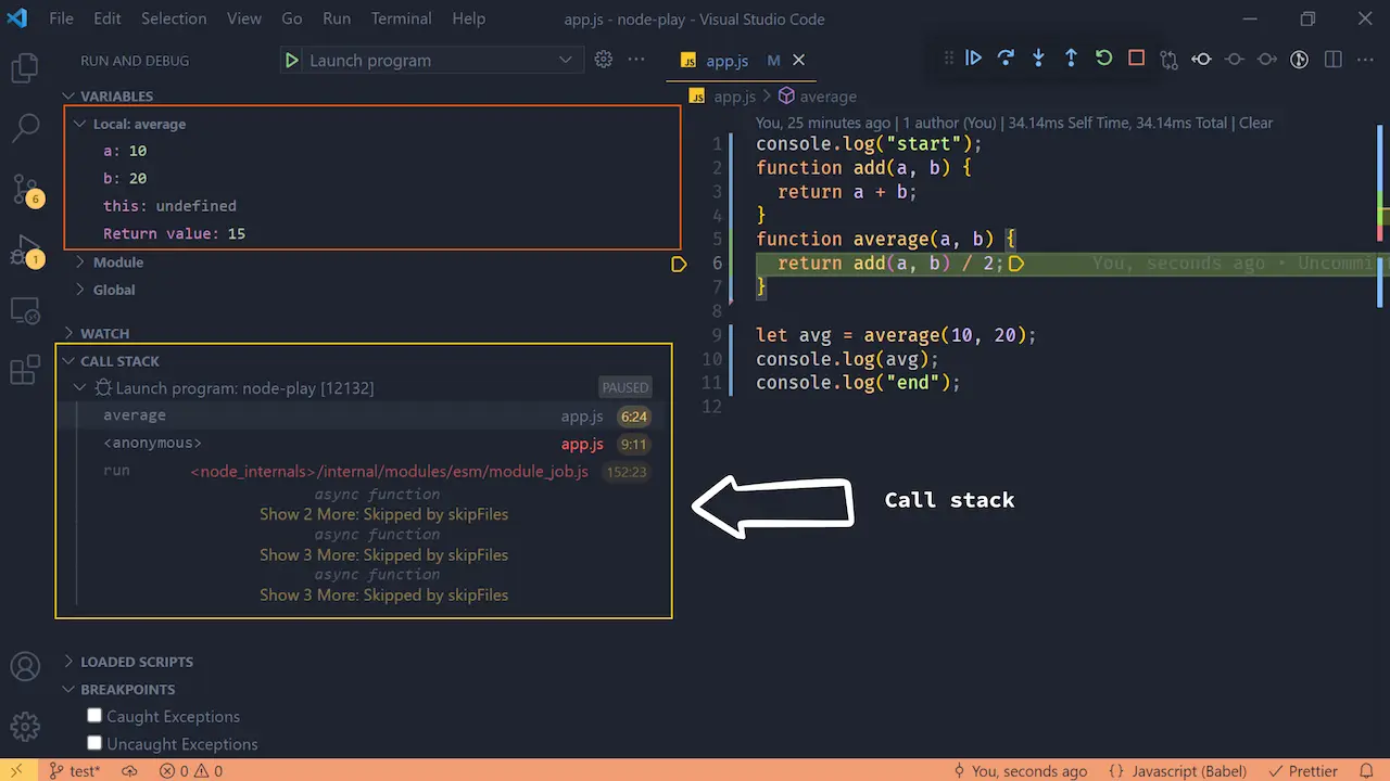 call stack